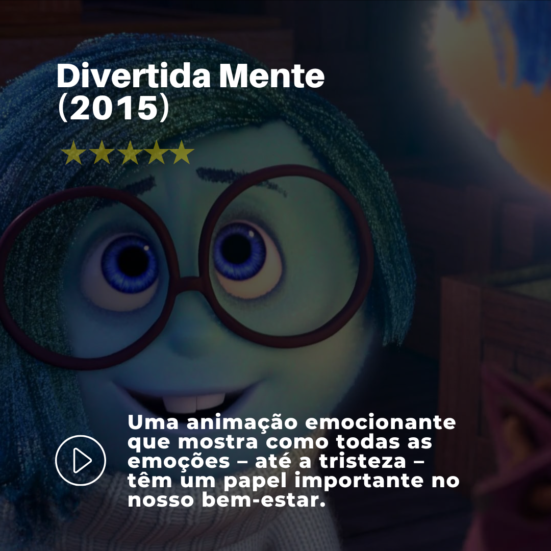 card informativo sobre o filme Divertida Mente